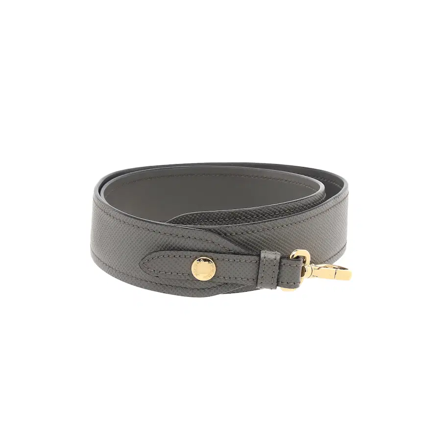 普拉达（Prada）Monochrome Saffiano 中号单肩包，中灰色