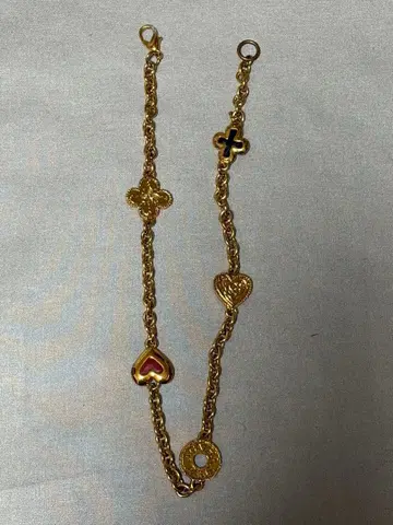 AGATHA 하트 크로스 목걸이