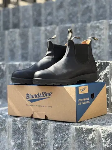 Blundstone 사이드 고어 부츠 블랙 UK8 [ 박스 포함 ]