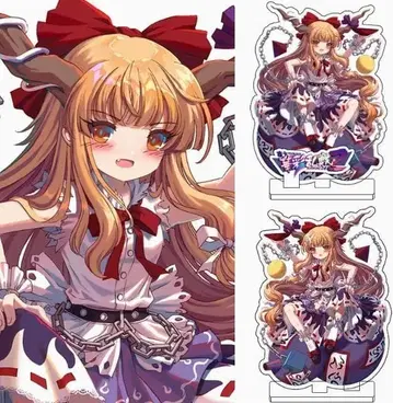 동방 프로젝트 아크릴 스탠드 리버서블 인쇄 보로 그림 이부키 스이카