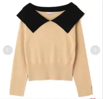 [ JILL by JILL STUART ] 빅 칼라 데콜테 니트탑