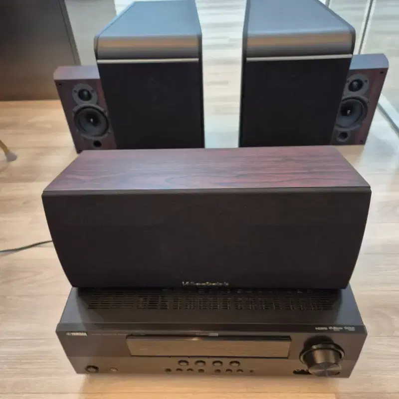 홈시어터 세트(야마하 리시버, JBL Front, 외 와피데일)