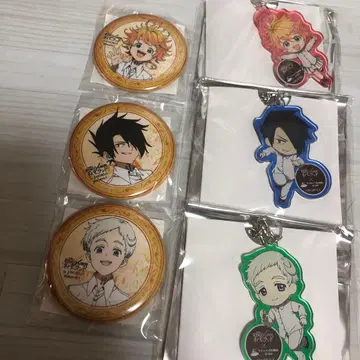 약속의 네버랜드 J-WORLD 거짓된 하늘 정원 캔뱃지 아크릴 키링