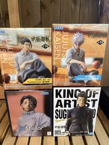 [새상품] 주술회전 고죠, 게토, 오토코츠 피규어 4개