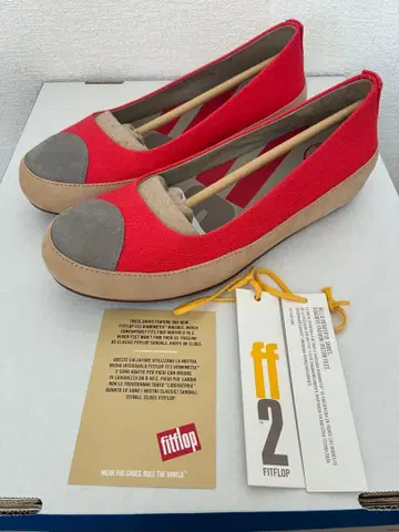 fitflop 플랫슈즈 빨간색 사이즈 (USA7) 24-24.5cm