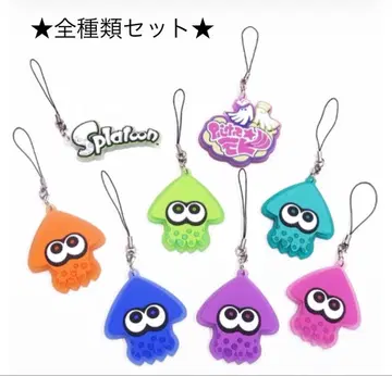 스플래툰 이카스 클리어 러버 스트랩 (전 8종 세트)