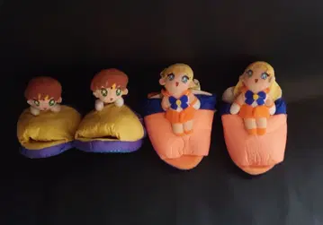 세일러문 봉제 인형 슬리퍼 2족 세트