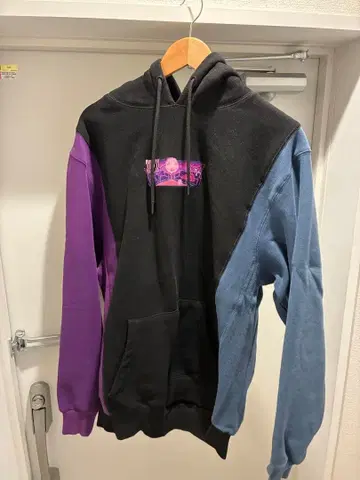 Trash Taste hoodie 컬러 블록 후드 부착 후드티