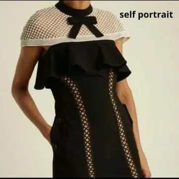 [가격 인하 환영] 셀프 포트레이트 보타이 원피스