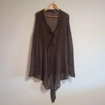 율리우스 JULIUS 시스루 니트 가디건 울 혼방 아지메 겉옷