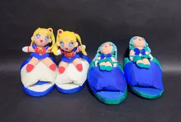 세일러문 봉제 인형 포함 슬리퍼 2세트