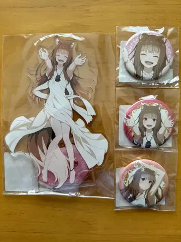 늑대와 향신료 아크릴 스탠드 캔뱃지