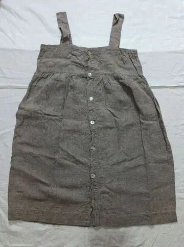 fog linen work 리투아니아 린넨 에이프런 원피스