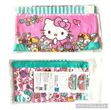 [ 새상품 ] 헬로키티 런치 복조리 2개 세트 도시락 주머니 런치 백