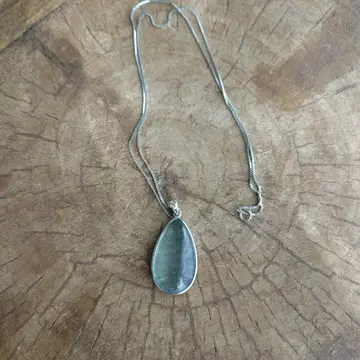 모스 아쿠아 마린 펜던트 목걸이