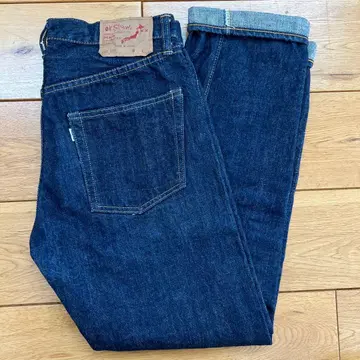 orslow Lot 107 원 워시 스트레이트 데님 S