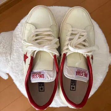 CONVERSE 원스타 크림/레드 스니커즈