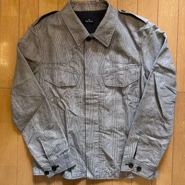Paul Smith 글렌체크 자켓 밀리터리 린넨 코튼