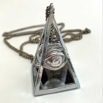 [레어] 마후마후 피라미드 아이 목걸이 실버 우타이테 굿즈 새상품급