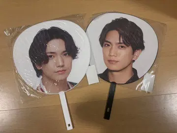 미사용 새상품 마사카도 요시노리 부채 2장 세트