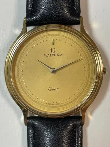 월쌈 쿼츠 골드 다이얼