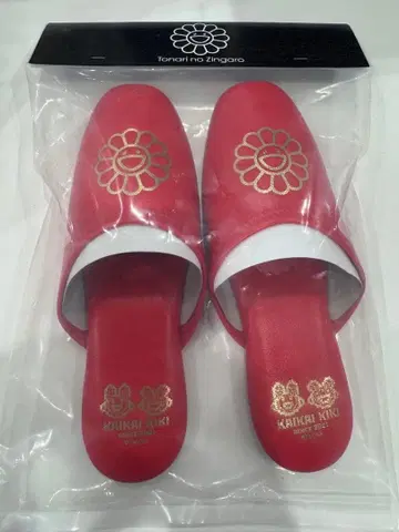 무라카미 다카시 KAIKAI KIKI 빨간색 슬리퍼 S 사이즈