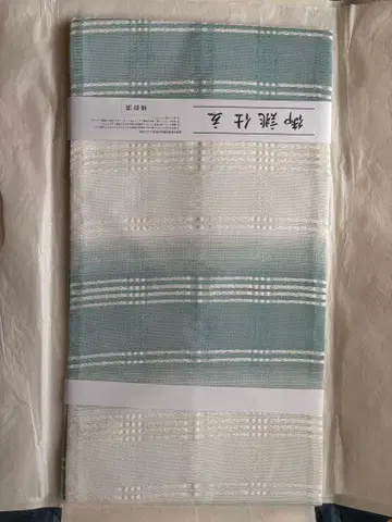 여름 나고야 오비 청록색과 화이트 스트라이프