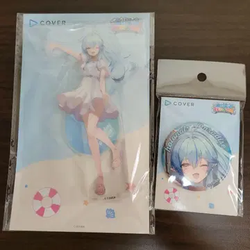 호로나츠 아크릴 스탠드 캔뱃지 & 폴라로이드풍 카드 유키하나 라미