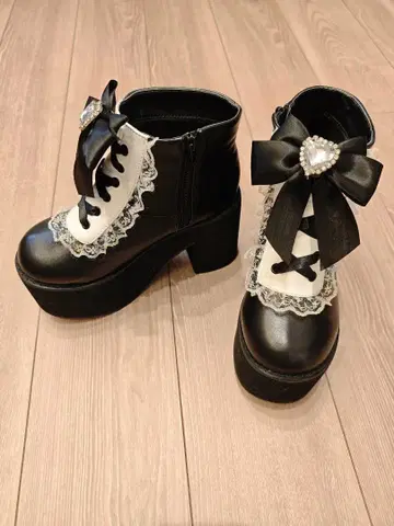 DEAR MY LOVE 고스로리풍 부츠 23.5cm