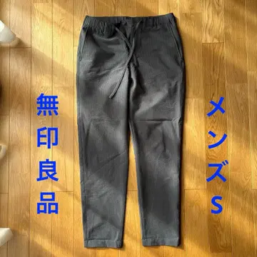 통기성 스트레치 축구 슬림 크롭 팬츠 남성 S 그레이 무인양품