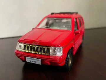 지프 그랜드 체로키 미니카 1/34 스케일 빨간색