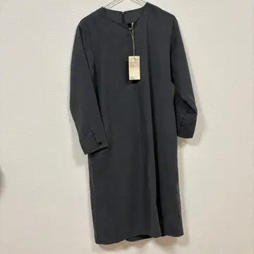 무인양품 기모 긴팔 원피스 S 차콜 그레이