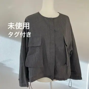 미사용 Samansa Mos2 blue 사만사 모스모스 노카라 블루종