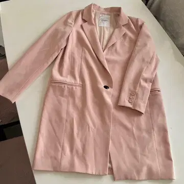 새상품급 Limitless Luxury 핑크 롱 자켓 여성용