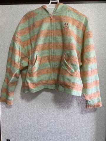 candy stripper 캔디스트리퍼 보더 기모 후드티