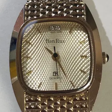 Ben Rus 골드 쿼츠 손목시계