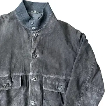 발스타 자켓 블루종 블랙 스웨이드 구제 의류 페이드 사이즈 50