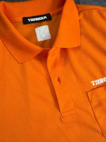 TANGRAM 오렌지 피케 셔츠 L 사이즈