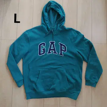 GAP 후드 부착 맨투맨 L 그린