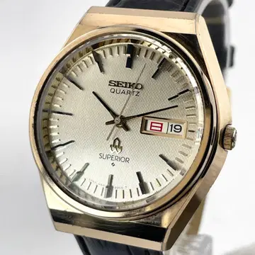 [ 가동/입체 인덱스 ] 세이코 수페리아 손목시계 남성용 빈티지