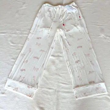 젤라또피케 고양이 프린트 룸웨어 팬츠 size:F