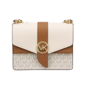 Michael Kors 숄더백 화이트/브라운