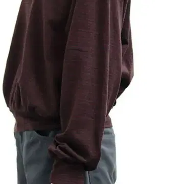 Blurhms 코튼 네프 보더 크루