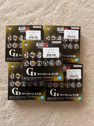 제일복권 BLEACH 20주년 러버 참 5개 세트