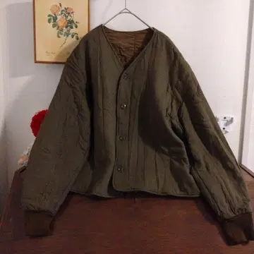 빈티지 체코군 밀리터리 퀼팅 라이너 자켓