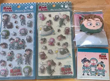 닌타마 라스칼 주얼 팝 씰 머리끈 메모장 세트