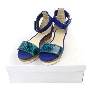 JIMMY CHOO 지미추 터콰이즈 샌들 블루 SIZE 36