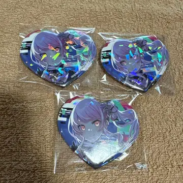 프로세카 아키야마 미즈키 하트형 캔뱃지 세트