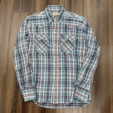 SUGAR CANE 슈가케인 체크 웨스턴 셔츠 긴팔 동양