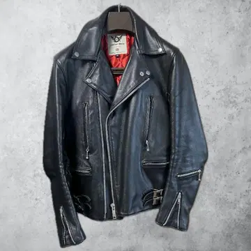 666 더블 라이더스 자켓 34 트리플 식스 루이스 레더